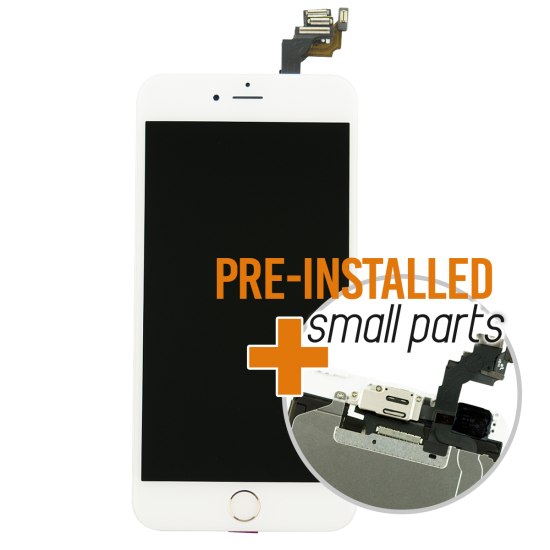 iPhone 12 Pro Max Display Assembly with Small Parts - White/Gold (Aftermarket) - Click Image to Close