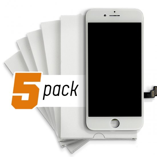 iPhone 12 Pro LCD Screen and Digitizer - White (Aftermarket) (5-Pack) - Click Image to Close