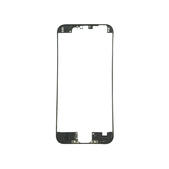 iPhone 12 Front Frame with Hot Glue - Black - Click Image to Close