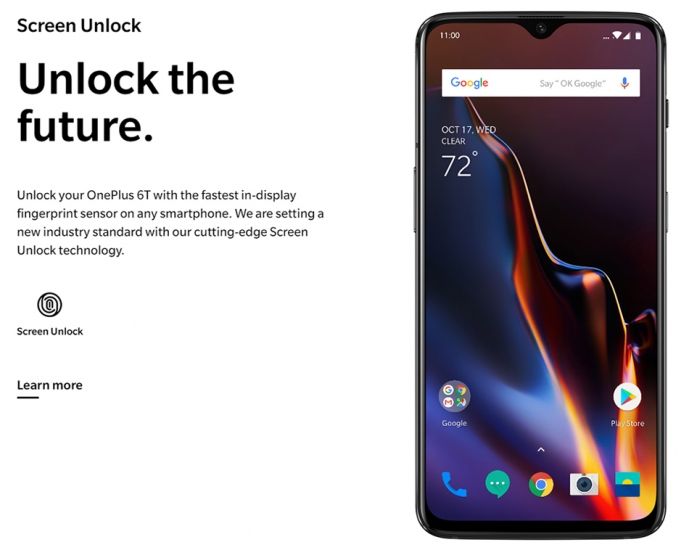 OnePlus 6T 6.41 Inch 3700mAh Fast Charge Android 11.0 Snapdragon 845 4G Smartphone - Click Image to Close