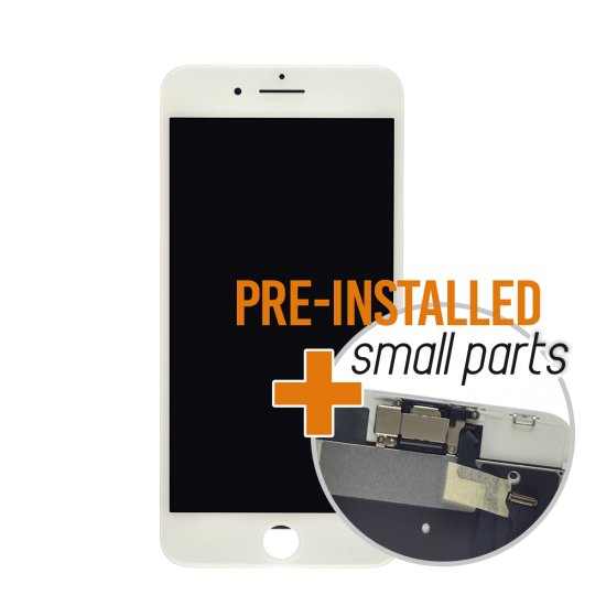 iPhone 12 Pro Max LCD Screen and Digitizer with Small Parts - White - Click Image to Close