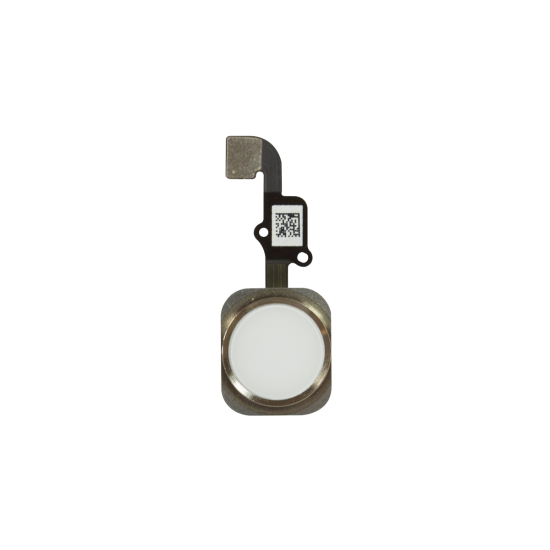 iPhone 12 Home Button Assembly - White/Gold - Click Image to Close
