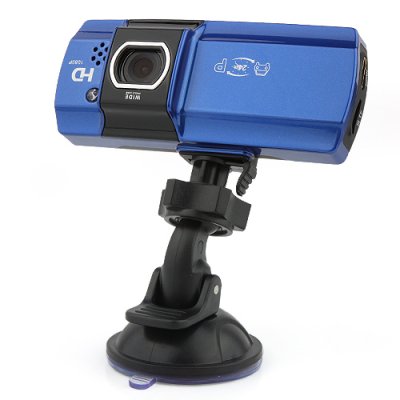AT500 2.7Inch HD 1080P Car Camcorder HDMI with LED Black + Blue