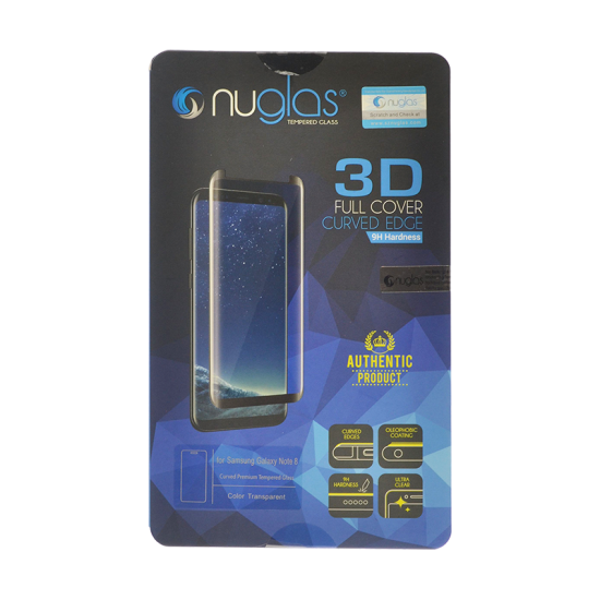 NuGlas Tempered Glass Screen Protector for Samsung Galaxy Note 8 (3D) - Click Image to Close