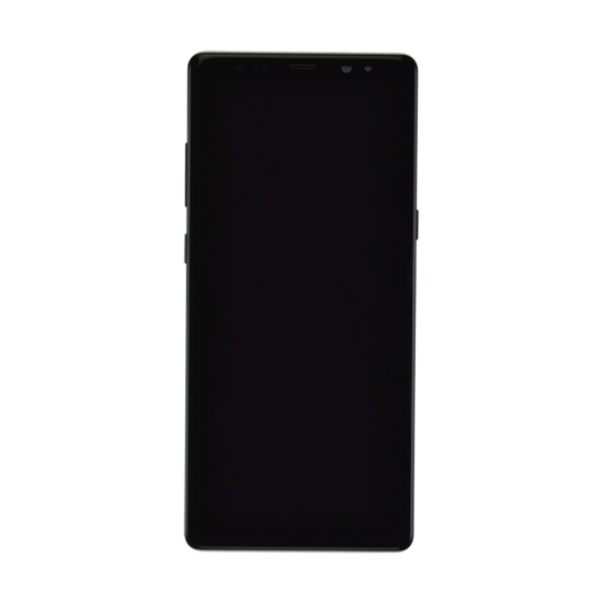 Samsung Galaxy Note 8 Display Assembly with Frame - Midnight Black (Premium) - Click Image to Close