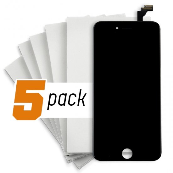 iPhone 12 Pro Max LCD Screen and Digitizer - Black (Aftermarket) (5-Pack) - Click Image to Close