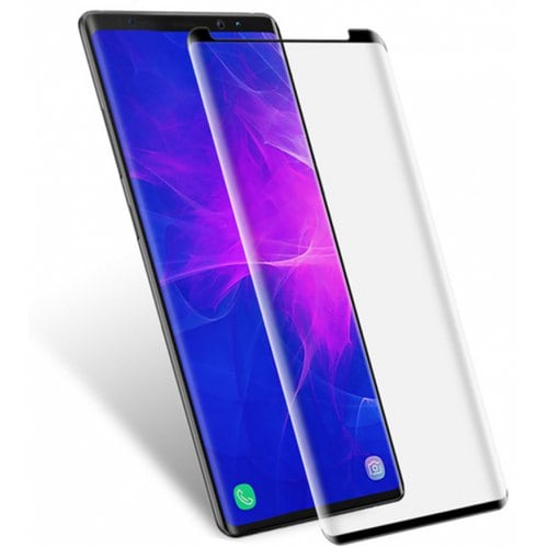 Anti-Burst Screen Protector Tempered Glass for Samsung Galaxy Note 9 - BLACK - Click Image to Close