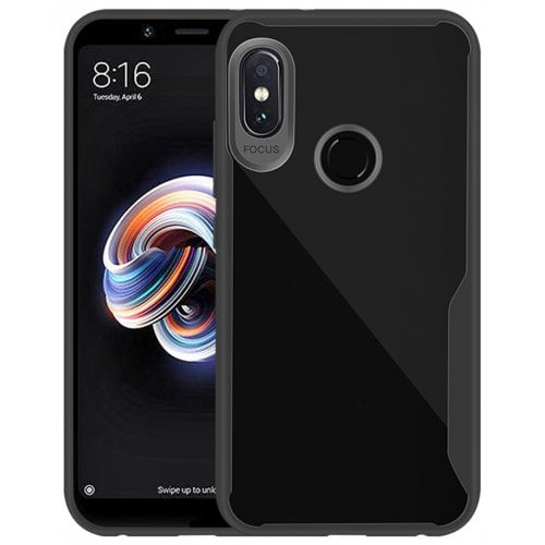 Case for Redmi Note 5 Pro Hight Quality Soft TPU Back Cover - BLACK - Click Image to Close