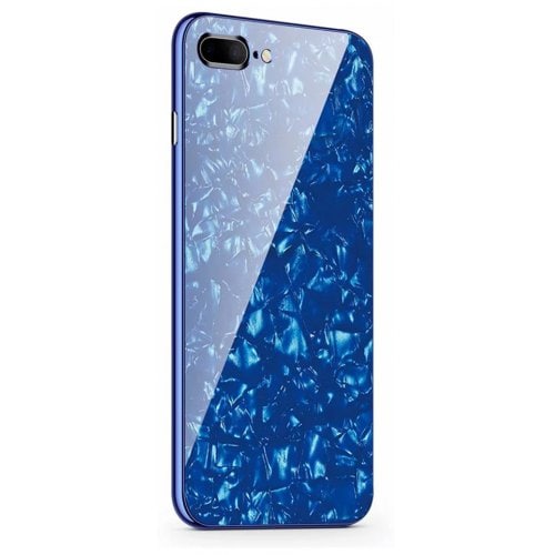 Tempered Glass with Built-in Magnet Flip Cover for iPhone 12 Pro Max - iPhone 12 Pro Max - BLUE - Click Image to Close