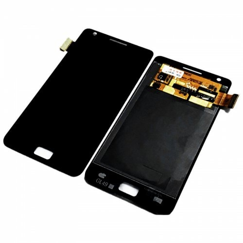 LCD Cellphone Screen Digitizer Assembly Replacement for Samsung Galaxy S2 - BLACK - Click Image to Close