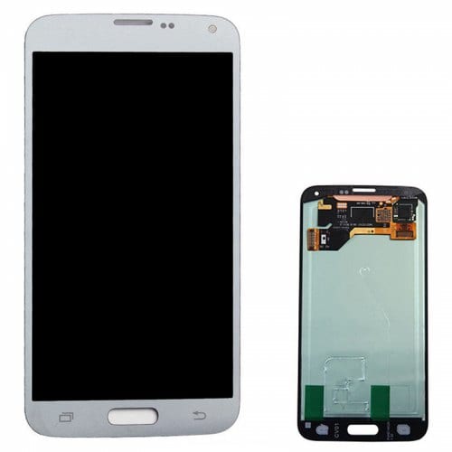 LCD Screen Digitizer Assembly Replacement for Samsung Galaxy S5 - WHITE - Click Image to Close
