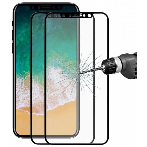 Hat - Prince Screen Protector for iPhone X - 2PCS - BLACK - Click Image to Close