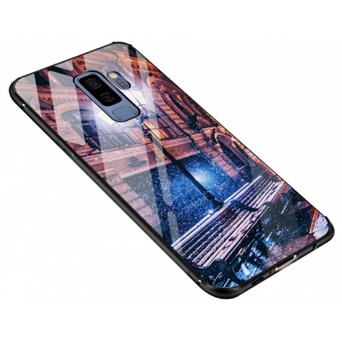 Pattern Steel Glass Phone Case for Samsung S9 - MULTI-D - Click Image to Close