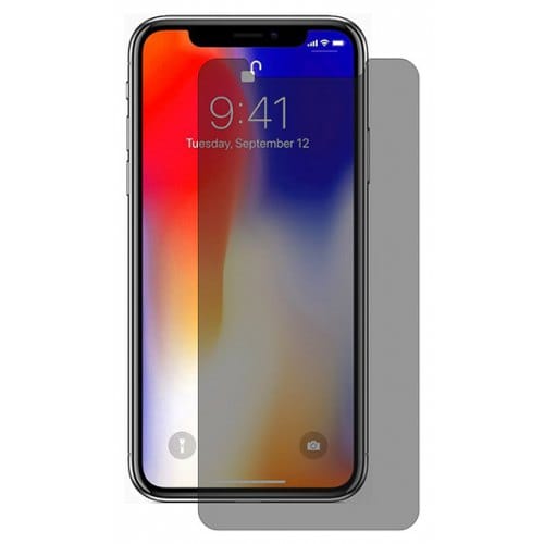 Hat - Prince 0.26mm 9H 2.5D Tempered Glass Screen Protector for iPhone XS Max - DARK GRAY - Click Image to Close