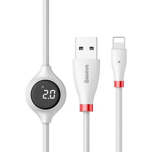 Baseus CALEYE - 01 8 Pin Digital Data Cable 2A 1M - WHITE - Click Image to Close