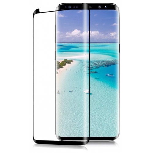 For Samsung Galaxy S9 Curved Version of Tempered Film - BLACK - Click Image to Close