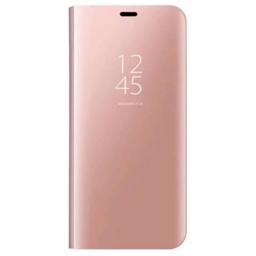 Mobile Phone Protection Shell Mirror with Support for Samsung Galaxy S12 Pro Max - ROSE GOLD - Click Image to Close