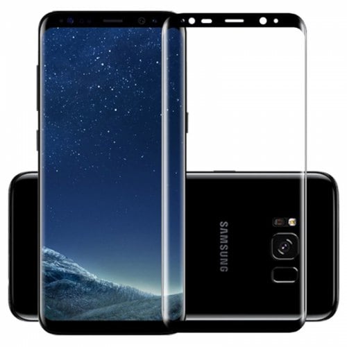 Tempered Protective Film for Samsung S9 Plus - BLACK - Click Image to Close