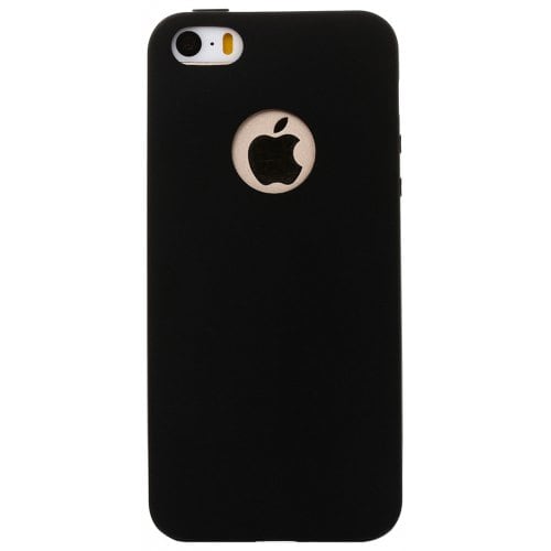 ASLING Ultra-thin Back Case Protector for iPhone 5 - 5S - SE TPU Material - BLACK - Click Image to Close
