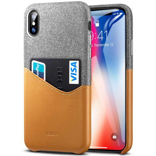 ESR Shatter-resistant Mobile Phone Case for iPhone X - BROWN SUGAR - Click Image to Close