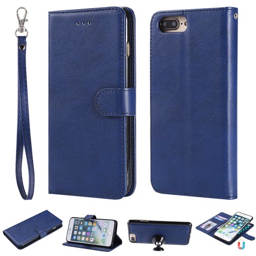 For iPhone 12 Pro Max Case Magnetic 2 in 1 Detachable Folio Cover For iPhone 12 Pro Max - BLUE - Click Image to Close