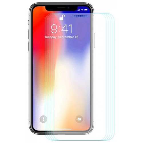 Hat - Prince 0.26mm 9H 2.5D Arc Tempered Glass Full Screen Protector for 6.1 inch iPhone XR 5pcs - TRANSPARENT - Click Image to Close
