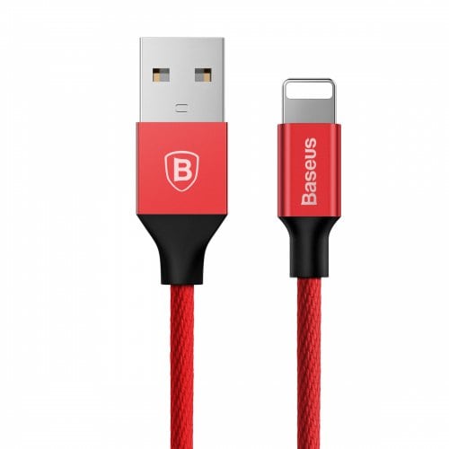 Baseus Yiven 8 Pin Data Charging Braided Cable 1.8M for iPhone XS - XR - XS MAX - RED - Click Image to Close