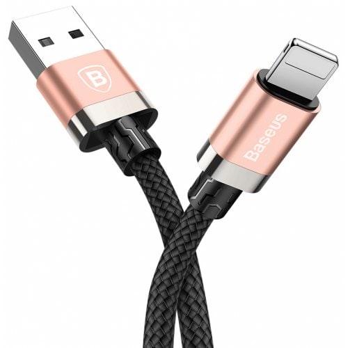 Baseus USB-A to 8 Pin Charging Data Cable for iPhone XS - XR - XS MAX - ROSE GOLD - Click Image to Close