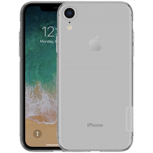 NILLKIN TPU Transparent Phone Case for iPhone XR - GRAY - Click Image to Close