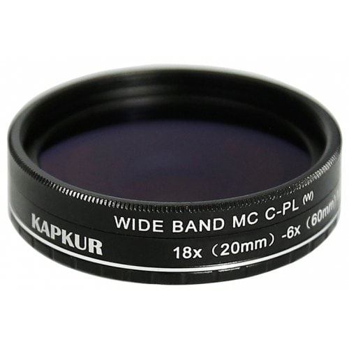 Kapkur HD Macro Lens with CPL 6X(20mm) -18X(60mm) Magnification for iPhone X - BLACK - Click Image to Close