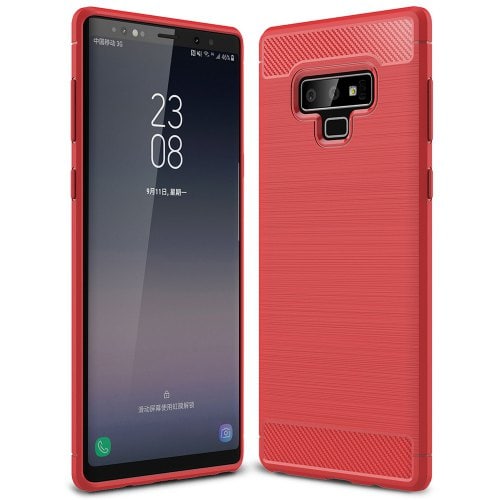 Anti-fall Matte Phone Case for Samsung Note 9 - RED - Click Image to Close