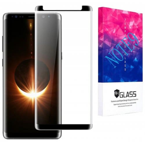 Wearproof HD Tempered Glass Screen Protector for Samsung Note 9 - BLACK - Click Image to Close