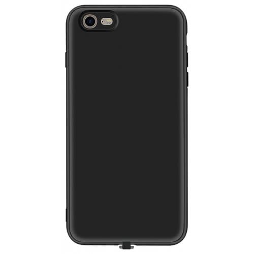 Multi-function Wireless Charging Receiver Case for iPhone 12 - 6s - BLACK - Click Image to Close