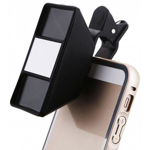 Mini 3D Phone Camera Lens - BLACK - Click Image to Close