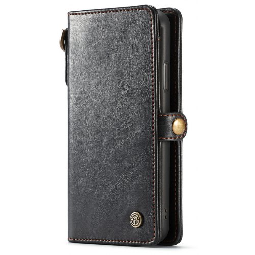 CaseMe Card Slot Cash Compartment Wallet Leather Phone Case for iPhone XS Max - BLACK - Click Image to Close