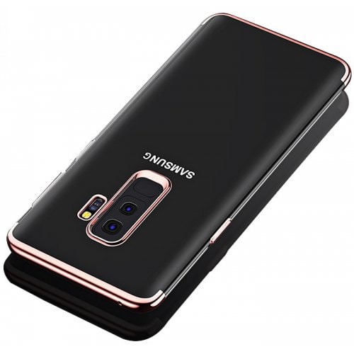Electroplating TPU Phone Case for Samsung Galaxy S9 - ROSE GOLD - Click Image to Close