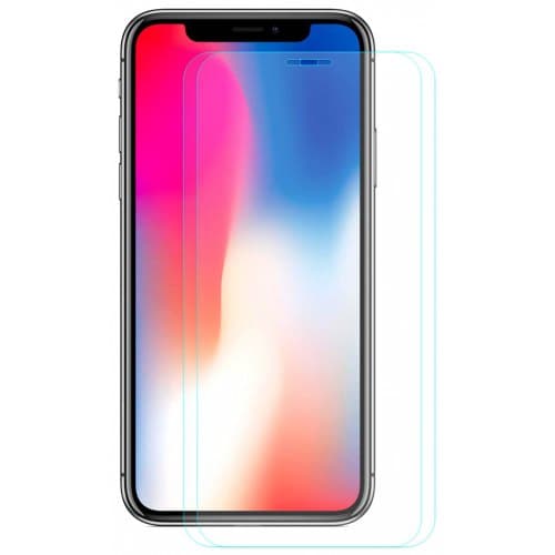 Hat - Prince 0.26mm 9H 2.5D Arc Tempered Glass Screen Protector for 5.8 inch iPhone XS - iPhone X 2pcs - TRANSPARENT - Click Image to Close