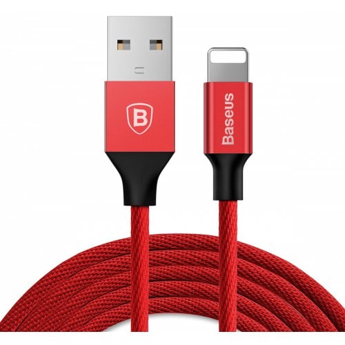 Baseus Yiven 8 Pin Data Charging Braided Cable 1.2M for iPhone XS - XR - XS MAX - RED - Click Image to Close