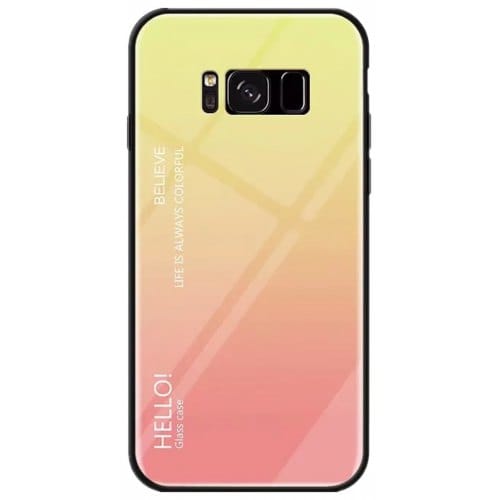 Gradient Tempered Glass Case for Samsung Galaxy S12 Pro Max - MULTI-A - Click Image to Close