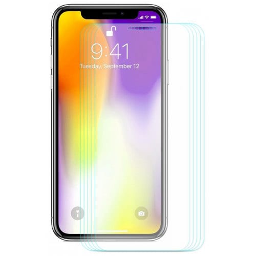 Hat - Prince 0.26mm 9H 2.5D Arc Tempered Glass Full Screen Protector for 6.5 inch iPhone XS Max 5pcs - TRANSPARENT - Click Image to Close