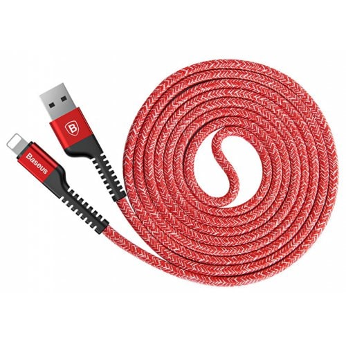 Baseus 8 Pin Charging Data Cable for iPhone XS - XR - XS MAX - RED - Click Image to Close