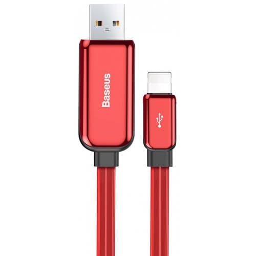 Baseus CALLG - 01 Streaming 8 Pin 2.4A Data Cable 100cm - RED - Click Image to Close
