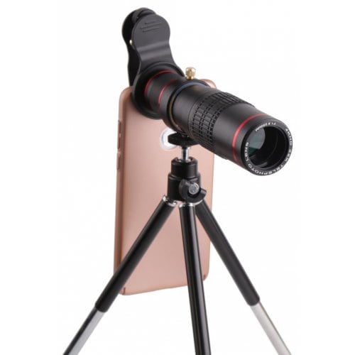 22 Times Phone General External Telephoto Telescope - BLACK - Click Image to Close