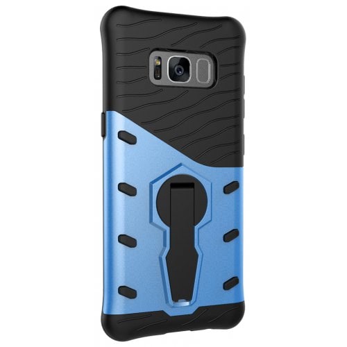 Protection Cover with Heavy Armored Mobile Phone Case for Samsung S8 - OCEAN BLUE - Click Image to Close