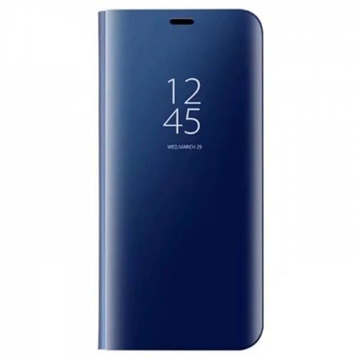 For Samsung Galaxy S8 Smart Sensor Mirror Stand Cover Case Screen Protection - COBALT BLUE - Click Image to Close