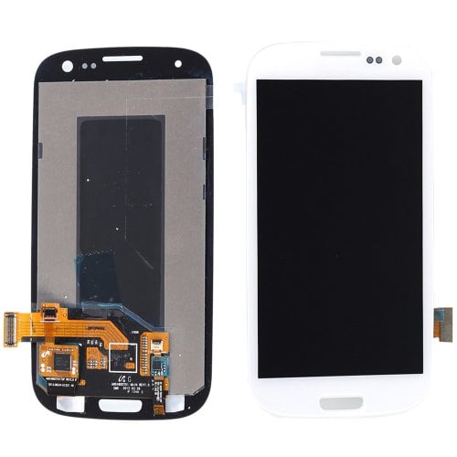LCD Cellphone Screen Digitizer Assembly Replacement for Samsung Galaxy S3 - WHITE - Click Image to Close