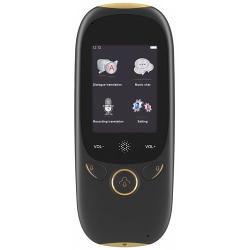 boeleo K1 2.0 inch AI Touch Control Voice Translator - BLACK - Click Image to Close