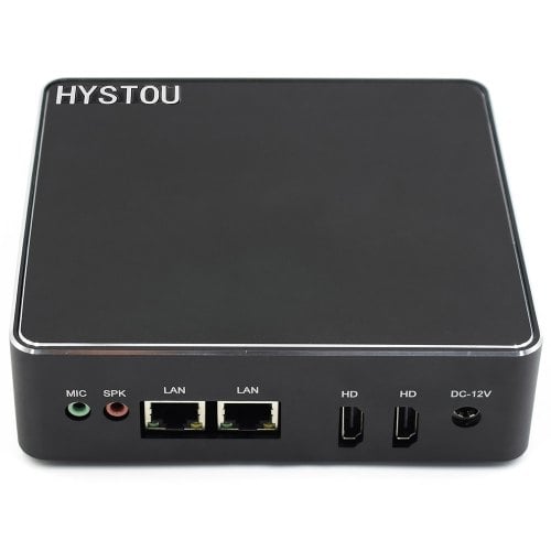 HYSTOU H1 - J3160 - 1C Fanless Mini PC - BLACK - Click Image to Close