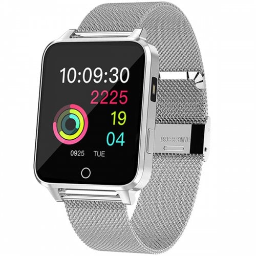 Microwear X9 1.54 inch Smart Bracelet Bluetooth Sports Watch - SILVER - Click Image to Close