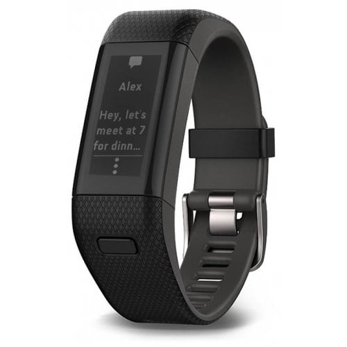 Garmin vivosmart HR+ Heart Rate Monitor Smart Watch - BLACK - Click Image to Close